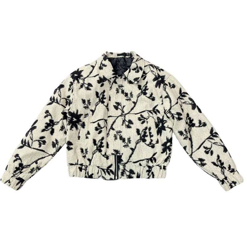 Herrjacka Casual Print Lapel Loose Floral