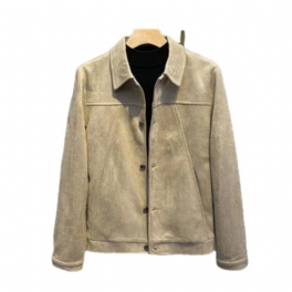 Män Slim Lapel Cropped Toppar Casual Coats