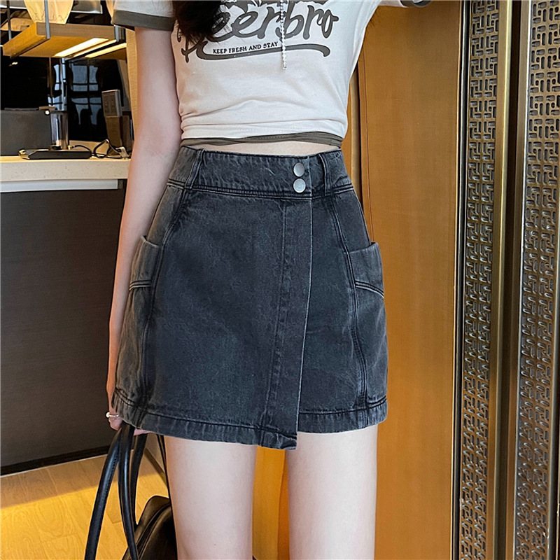 Dam Jeansshorts Nya High Waist Chic