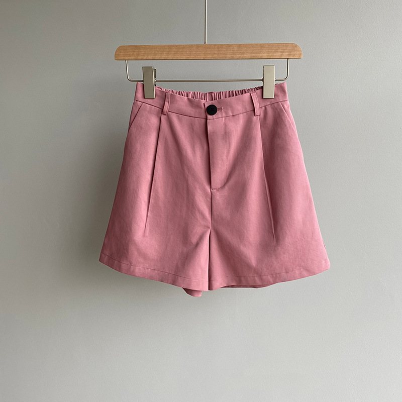 Damshorts Enfärgad Hög Midja Casual Temperament