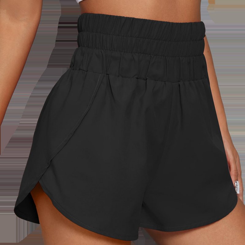 Damshorts Hög Midja Elastisk Lös Sport Casual