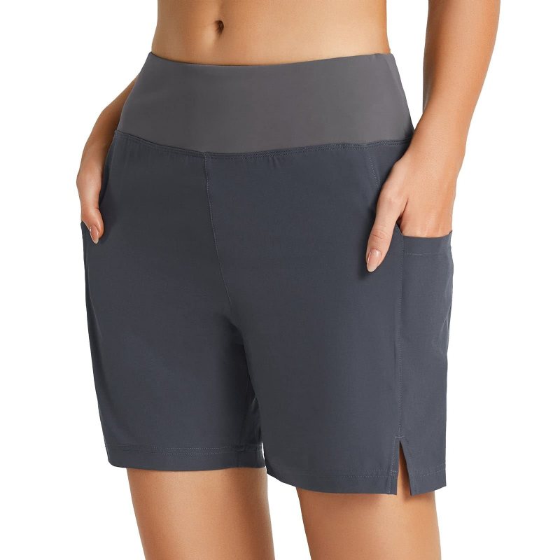 Damshortsfickor Löpsport Mode Lös Elastisk Casual