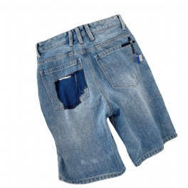 Shorts Sommar Nya Lösa Casual Kvinnors Nya Jeansshorts Hög Midja Lös Kroppsbyxor