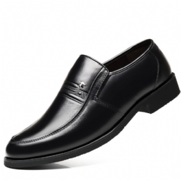 2019 Äkta Läder För Män Business Slip-on Dress Skor Pappa Herr