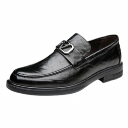 Casual Klänning Skor Herr Äkta Läder Sommar Andas Business Slip-on Loafers Ny Trend Doudou