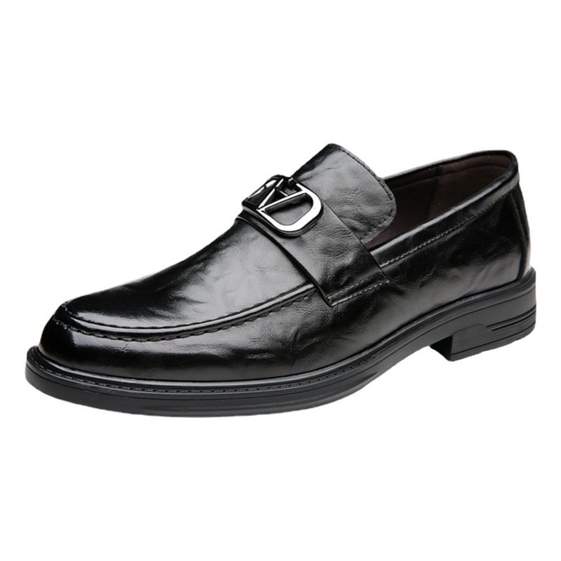 Casual Klänning Skor Herr Äkta Läder Sommar Andas Business Slip-on Loafers Ny Trend Doudou