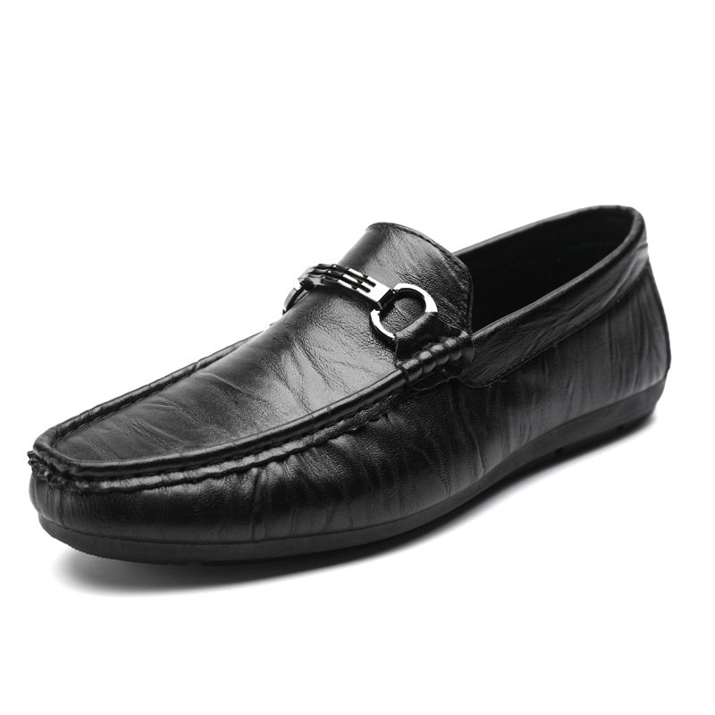 Doudou Skor Herr 2024 Våren Nya Casual Dress Mjuk Botten Set Fot Loafers