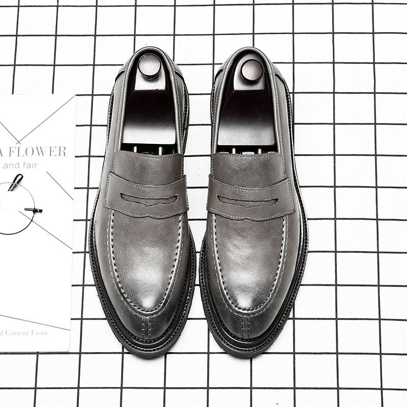 Doudou Skor Herrtrend Slip-on Loafers Affärsformella Kläder Andas Vardagsklänning