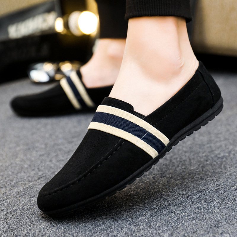 Höstnya Doudou Skor Herr Andas Casual Gamla Beijing Tyg Trendiga Slip-on Canvas Män