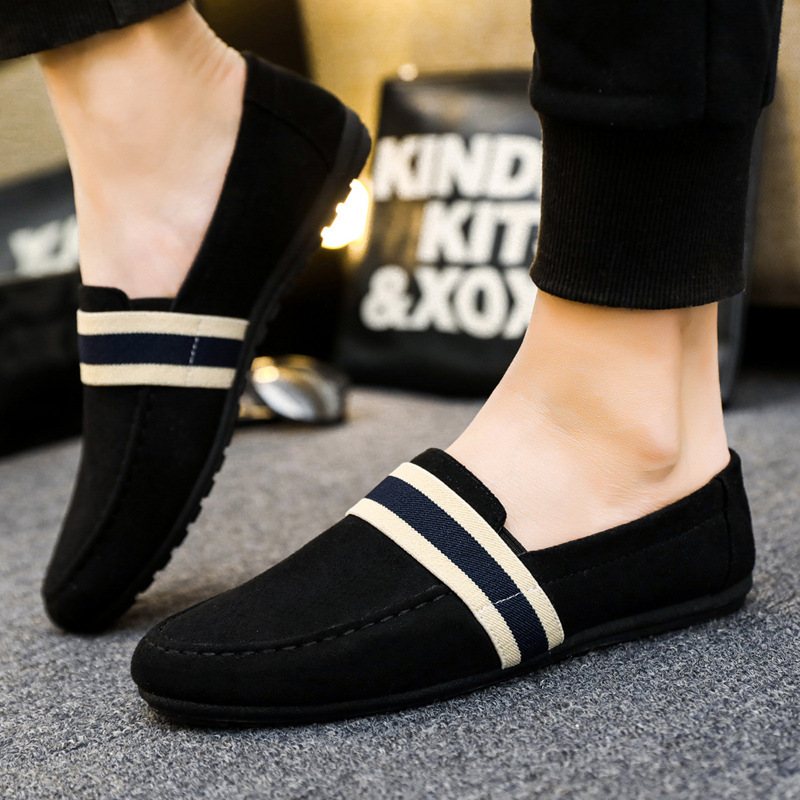 Höstnya Doudou Skor Herr Andas Casual Gamla Beijing Tyg Trendiga Slip-on Canvas Män