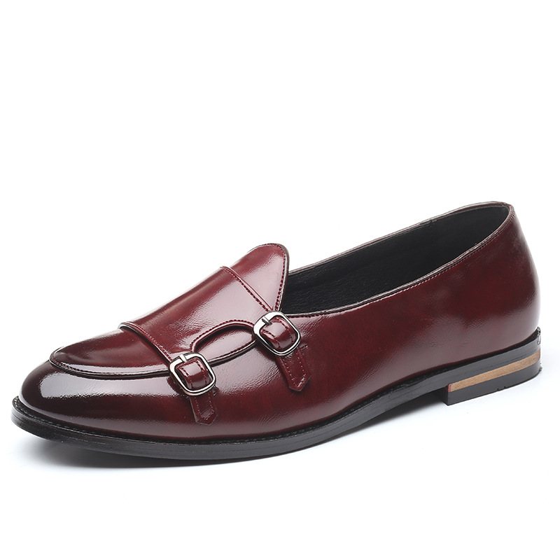 Klänning Skor Mössa Modebälte Double Buckle Dress Shoes