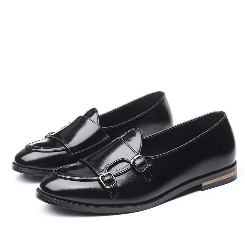 Klänning Skor Mössa Modebälte Double Buckle Dress Shoes