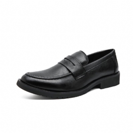 Klänningsskor Herr 2024 Vår Och Höst Nya Slip-on Retro Setfots Runda Loafers Vardagsskor För Män