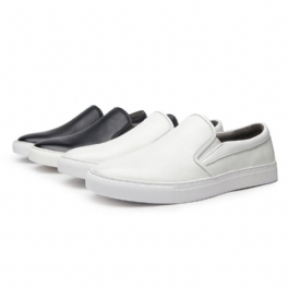 Läder Loafers För Män Avslappnade Sneakers Trendiga Slip-on Herrskor Som Andas