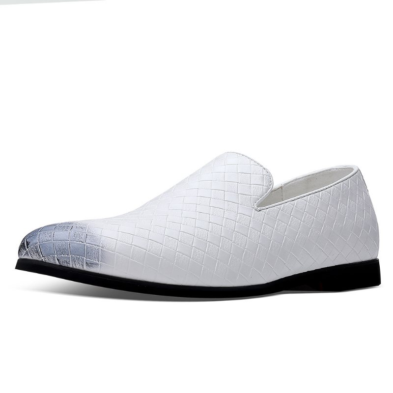 Loafers Herr Slip-on Casual Sommar Nya Klänning Skor Andas Mjuka Vardagsskor