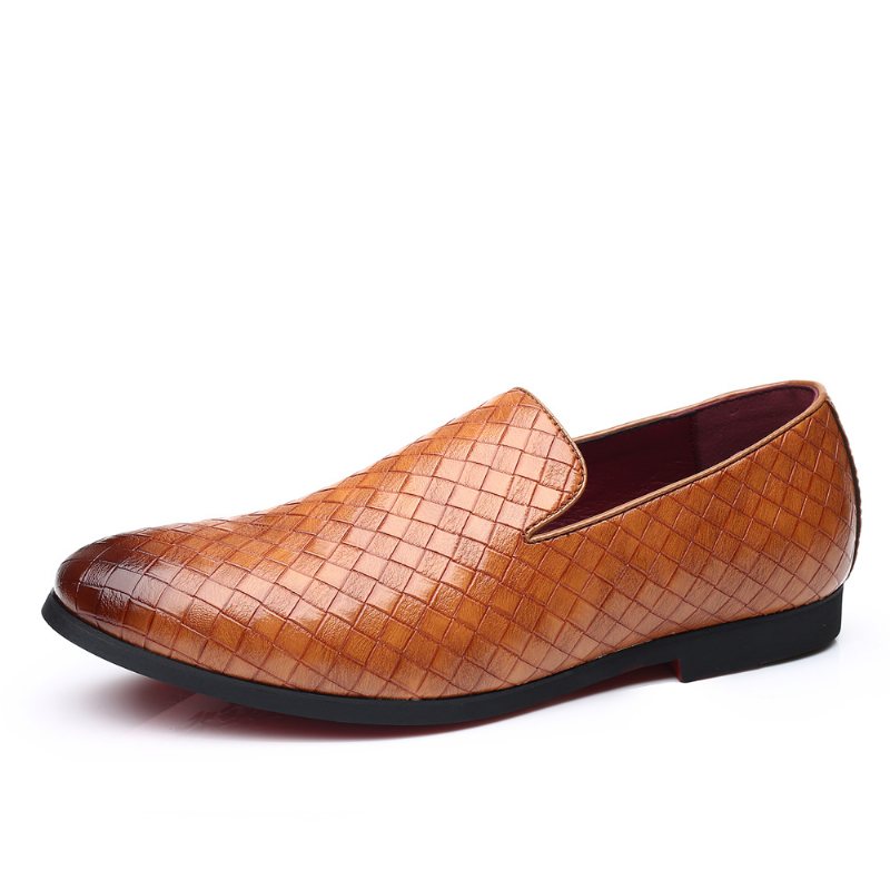 Loafers Herr Slip-on Casual Sommar Nya Klänning Skor Andas Mjuka Vardagsskor