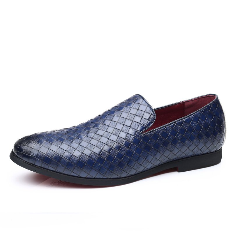 Loafers Herr Slip-on Casual Sommar Nya Klänning Skor Andas Mjuka Vardagsskor