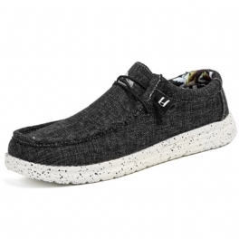 Loafers Platta Casual Shoes Herr Canvas Skor Sneakers Slip-on