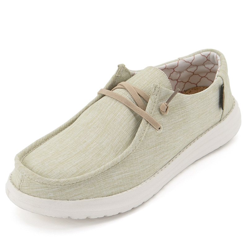 Loafers Platta Casual Shoes Herr Canvas Skor Sneakers Slip-on