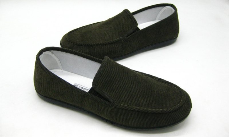 Tygskor Herr Slip-on Gamla Som Andas Lätta Fritidsskor Mocka Bekväma Loafer Flats Med Mjuk Sula