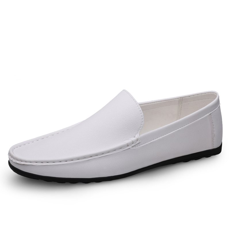 Våren Låga Ärter Skor Dagligen Rund Tå Herr Stor Storlek Fritidsskor Nya Andningsbara Loafers Modetrend