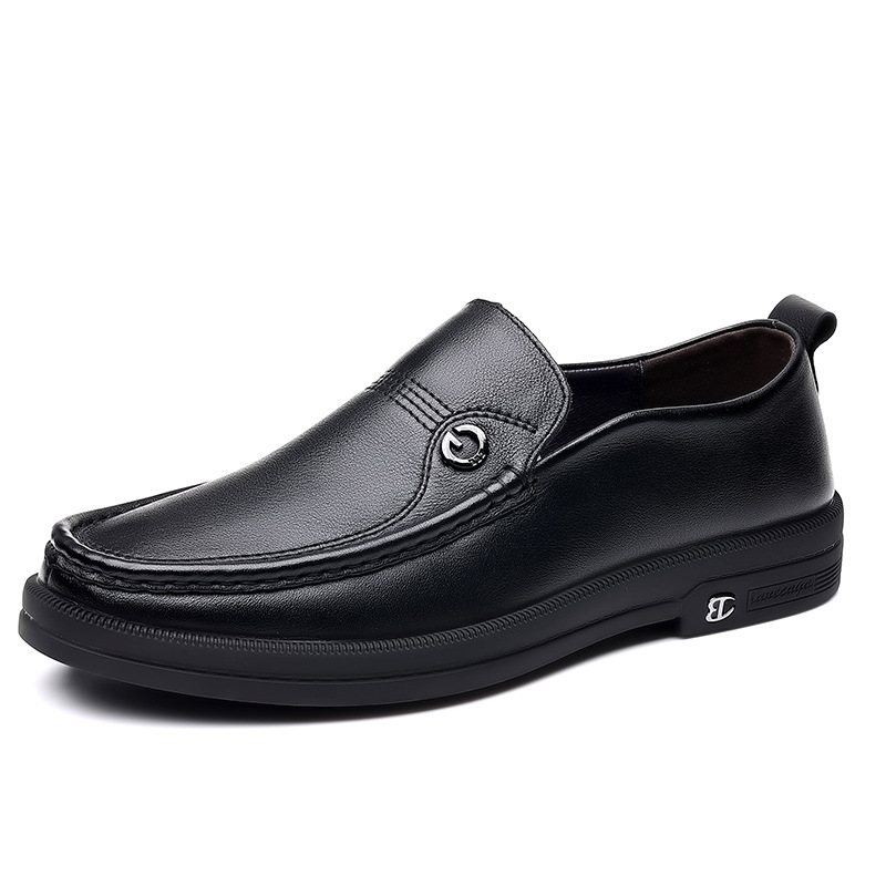 Vårens Nya Loafers För Män Business Casual Skor Herr Set Of Feet Klänning Low Top Kohud Doudou