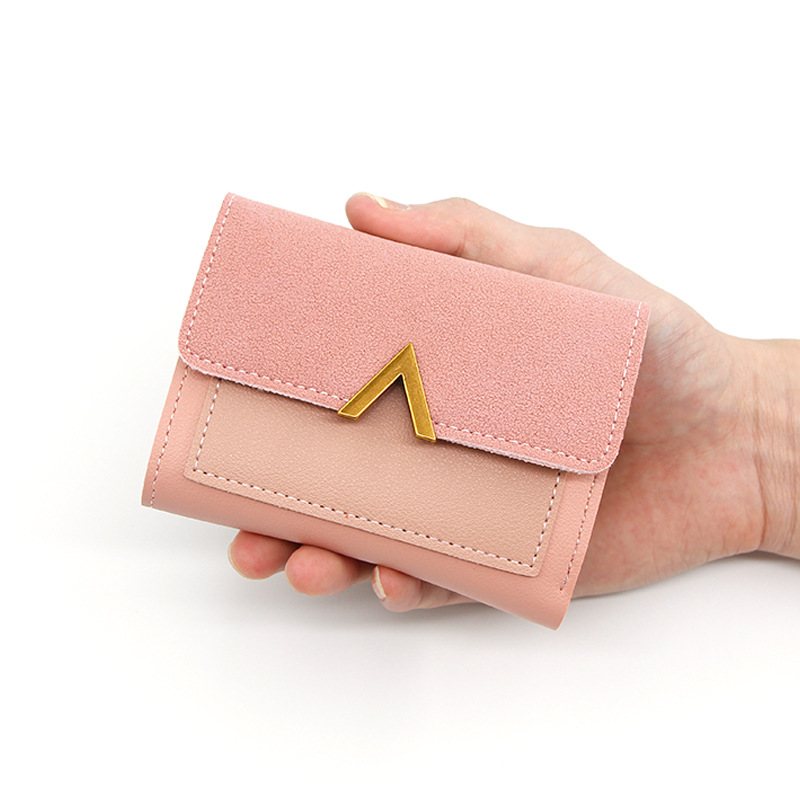 Personlig Ny Korthållare För Kortkort För Kvinnor Liten Plånbok Tri-fold Clutch Kvinnlig Multi-kort