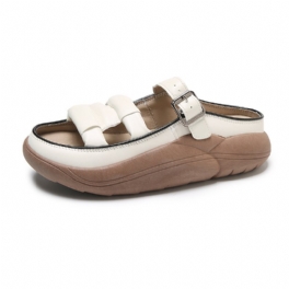 2024 Sommarens Nya Slip-on Sandaler Dam Plattform Tofflor Retro Casual Strandskor