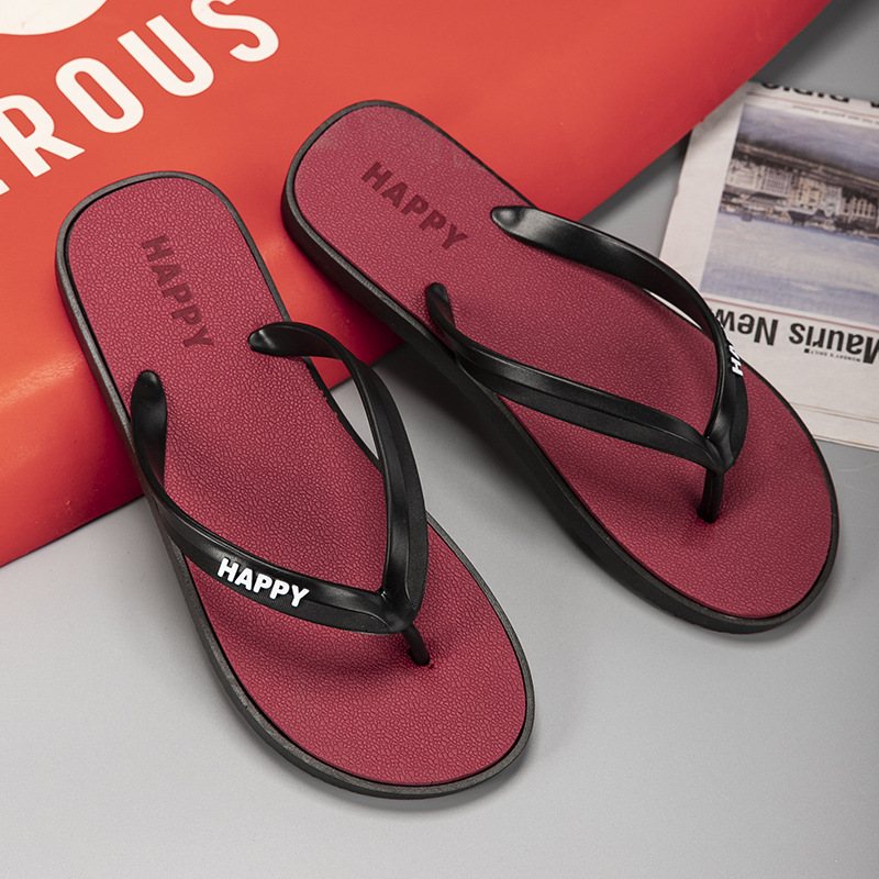 2024 Nya Flip Flops För Män Sommar Halkfria Utomhussandaler Tofflor Par Män Casual Strandskor