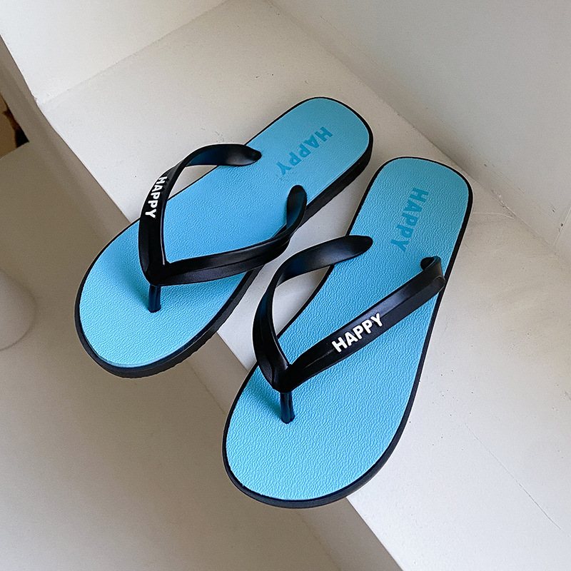 2024 Nya Flip Flops För Män Sommar Halkfria Utomhussandaler Tofflor Par Män Casual Strandskor