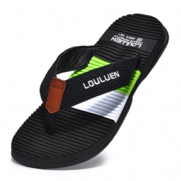 2024 Nya Gummiflip Flops Herr Utomhus Strandtofflor Sommar Halkfria Sandaler Tofflor Skor