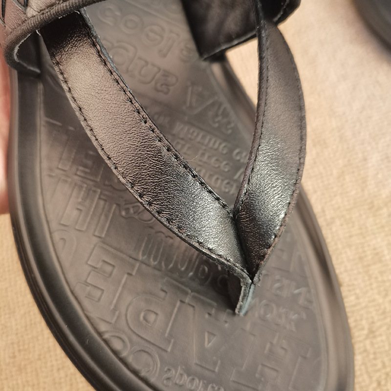 2024 Nya Sommaren Flipflops Herr Strandskor Vävda Retro Sandaler Tofflor Skor Hane