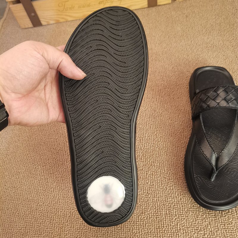 2024 Nya Sommaren Flipflops Herr Strandskor Vävda Retro Sandaler Tofflor Skor Hane