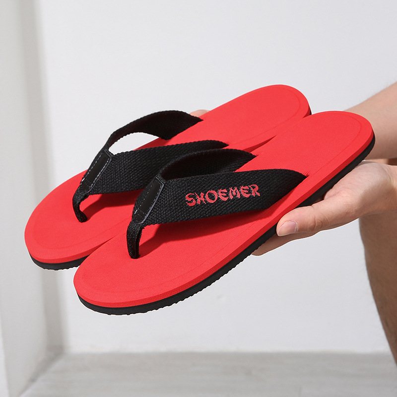 2024 Nya Sommaren Herr Gummi Strand Flip Flops Mode Sandaler Tofflor Skor