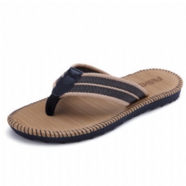 2024 Nya Tofflor Herr Sommar Halkfria Flip Flops Strandskor Trendig Personlighet Utomhus Pinch Sandaler