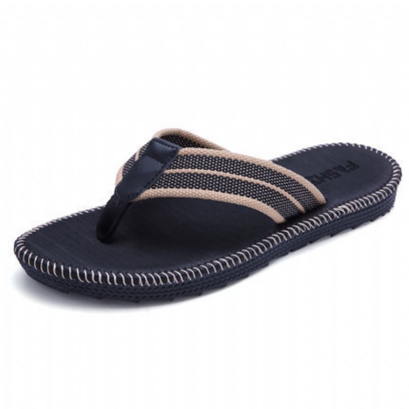 2024 Nya Tofflor Herr Sommar Halkfria Flip Flops Strandskor Trendig Personlighet Utomhus Pinch Sandaler