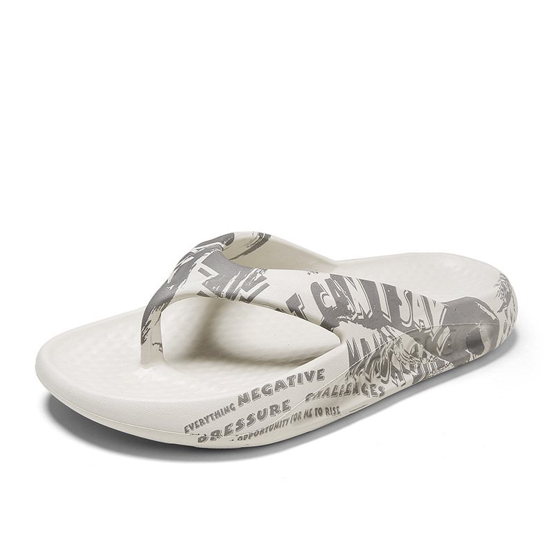 2024 Sommar Ny Stil Flip Flops Herrrum Strand Tjock Botten Trend Fritidsandaler Tofflor Skor Herr