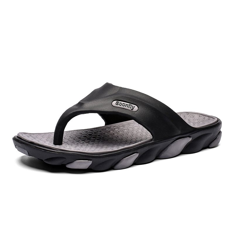 2024 Sommaren Trendiga Tofflor Utomhus Flip Flops Stor Storlek Män Casual Sandaler Strandsandaler Hane