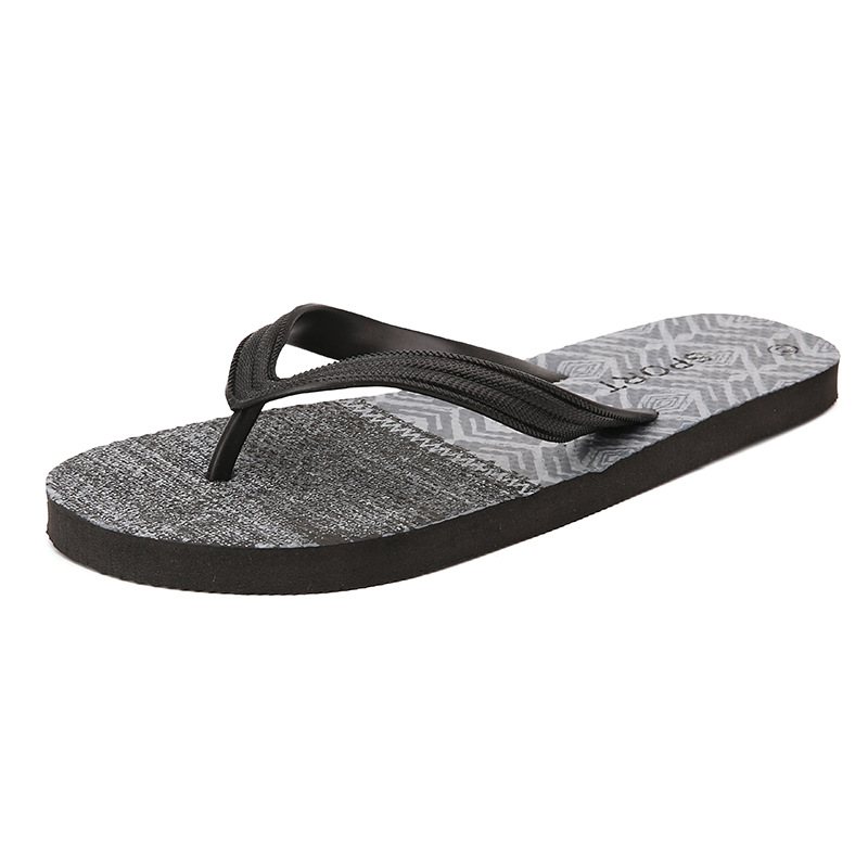 Flip Flops Herr 2024 Sommar Halkfria Sandaler Tofflor Skor Nyp Trend Slitstarka Strandskor