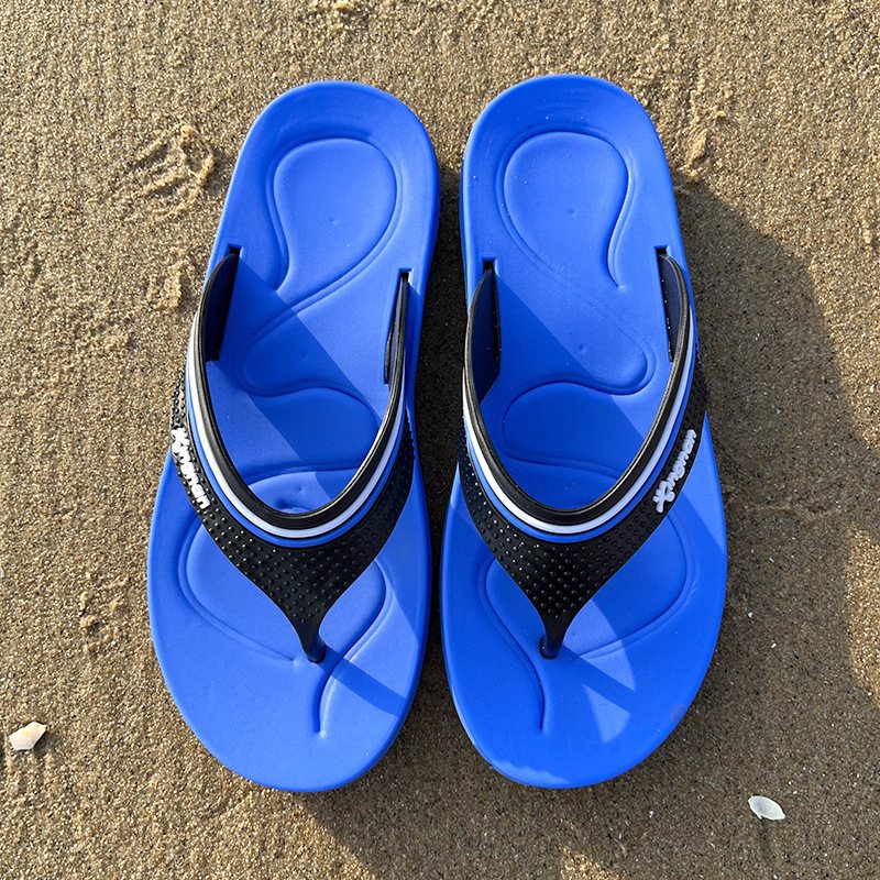 Flip Flops Sommar Halkfria Slitstarka Casual Mode Sandaler Tofflor Herr Personliga Strandskor