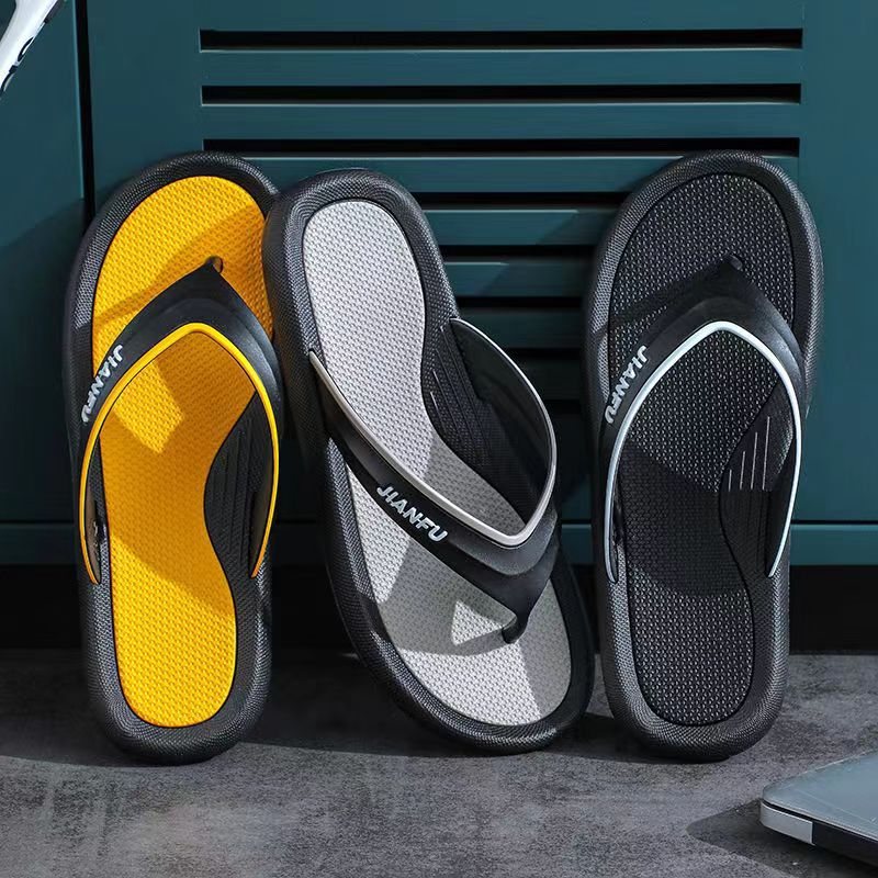 Flip Flops Sommartrend Par Halkfria Casual Herrmode Sandaler Tofflor Skor