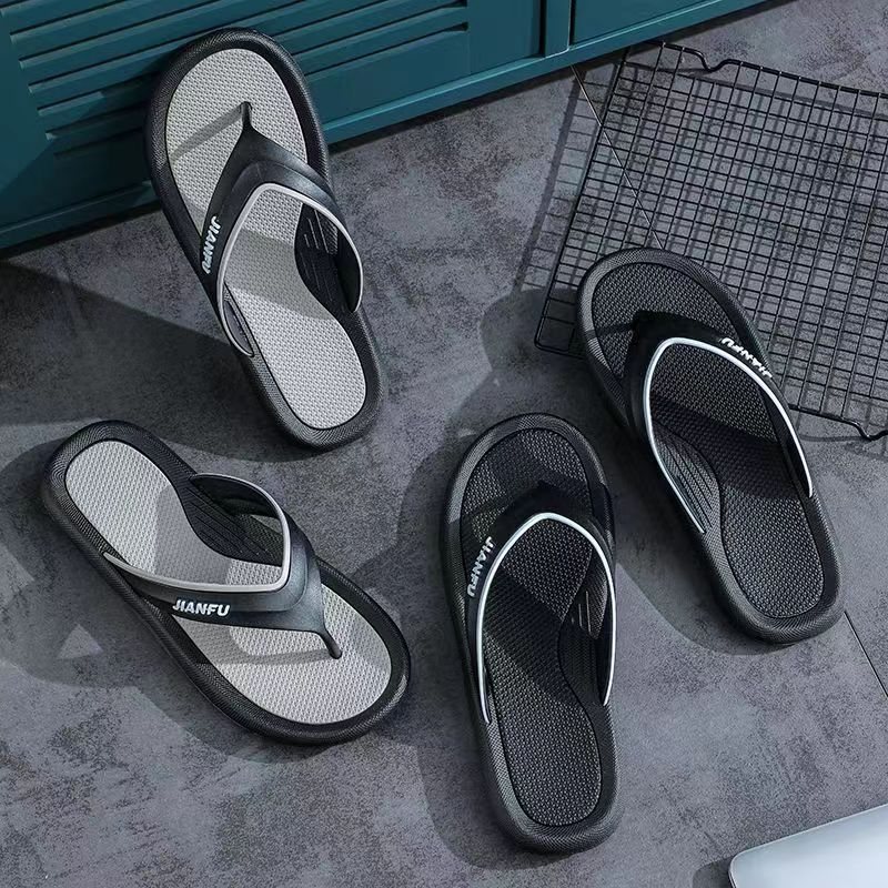 Flip Flops Sommartrend Par Halkfria Casual Herrmode Sandaler Tofflor Skor