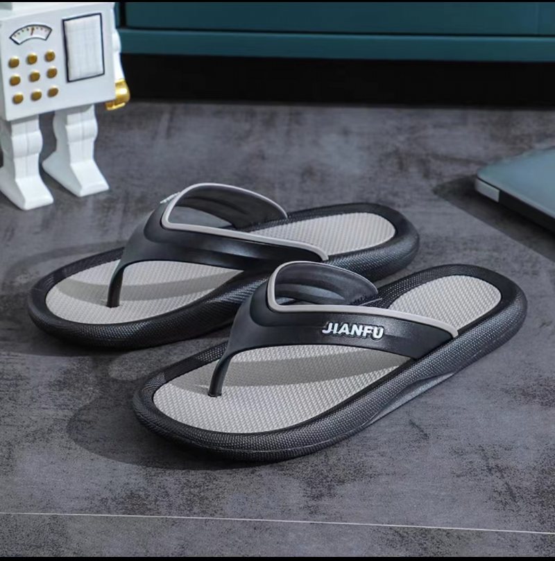 Flip Flops Sommartrend Par Halkfria Casual Herrmode Sandaler Tofflor Skor