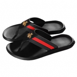 Herrtofflor Sommartrend Mode Flip Flops Strand Inomhus Vinkel Skor Män