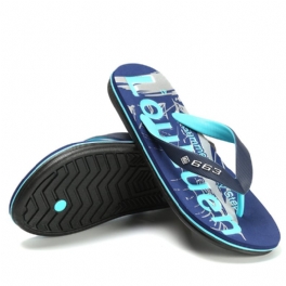 Luluan Summer Herr Flip-flops Utomhus Tjocksulade Tofflor Casual Sandaler För