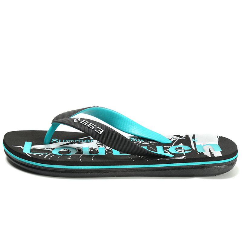 Luluan Summer Herr Flip-flops Utomhus Tjocksulade Tofflor Casual Sandaler För