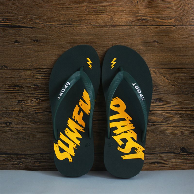 Mode Mäns Flip-flops Halkfria Trend Strandskor Sommar Herr Flip Flop Sandaler Tofflor Skor Hem