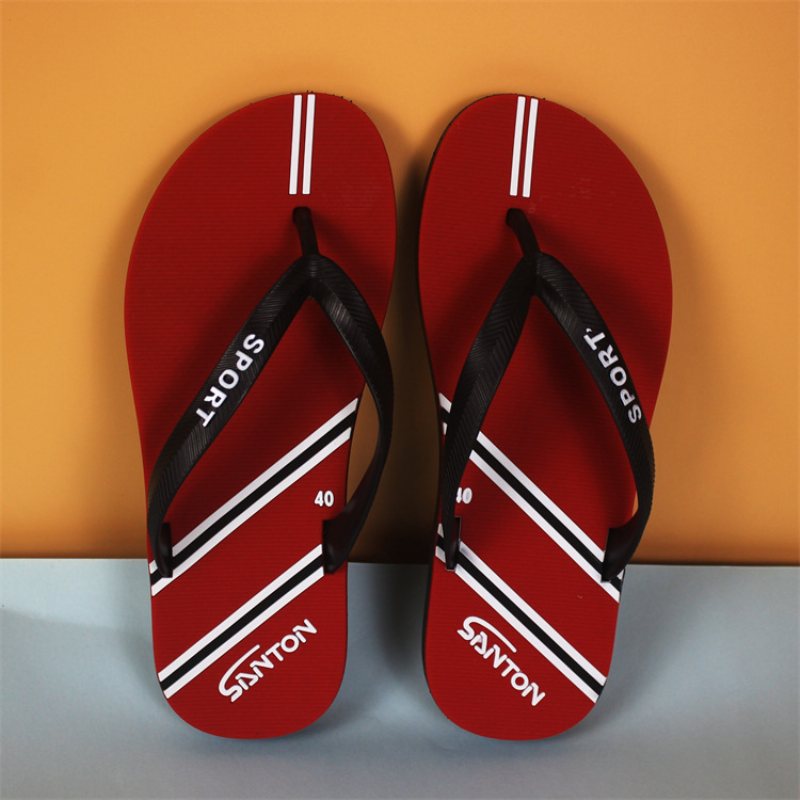 Mode Mäns Flip-flops Halkfria Trend Strandskor Sommar Herr Flip Flop Sandaler Tofflor Skor Hem