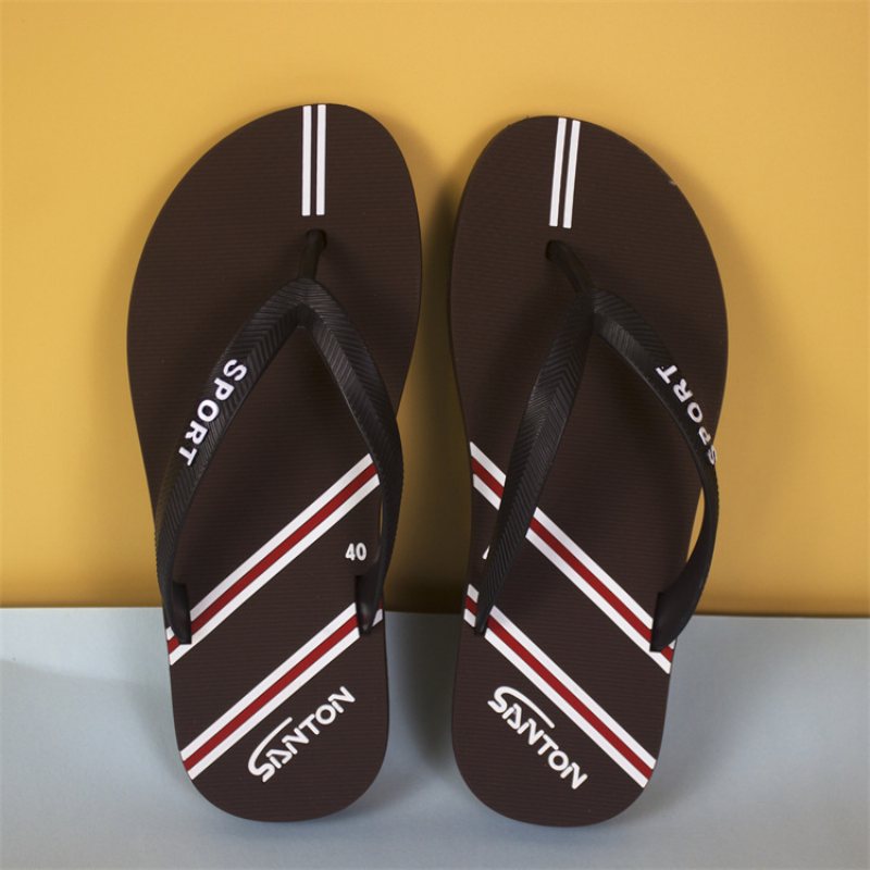 Mode Mäns Flip-flops Halkfria Trend Strandskor Sommar Herr Flip Flop Sandaler Tofflor Skor Hem