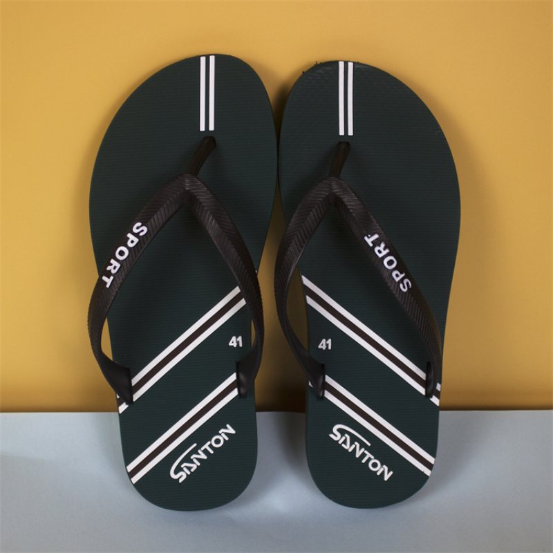 Mode Mäns Flip-flops Halkfria Trend Strandskor Sommar Herr Flip Flop Sandaler Tofflor Skor Hem